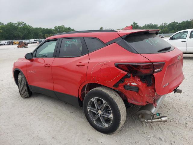 3GNKBCR46RS128556 - 2024 CHEVROLET BLAZER 2LT RED photo 2