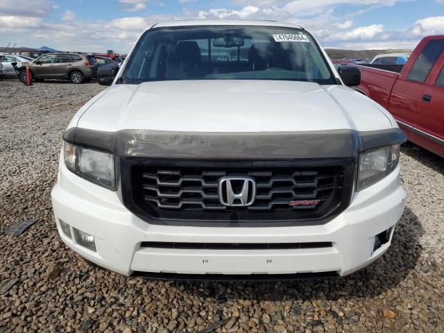 5FPYK1F76DB011963 - 2013 HONDA RIDGELINE SPORT WHITE photo 5