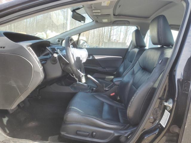 19XFB2F92FE249115 - 2015 HONDA CIVIC EXL შავი ფოტო 7