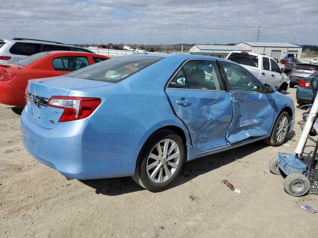 4T1BD1FK5DU070504 - 2013 TOYOTA CAMRY HYBRID BLUE photo 3