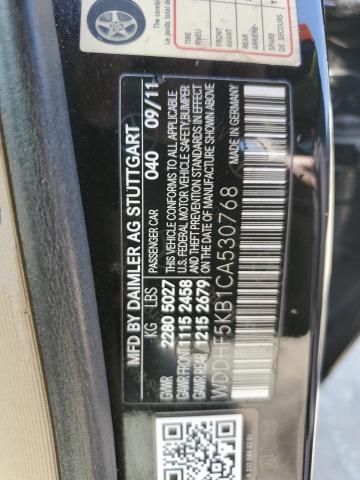 WDDHF5KB1CA530768 - 2012 MERCEDES-BENZ E 350 BLACK photo 12