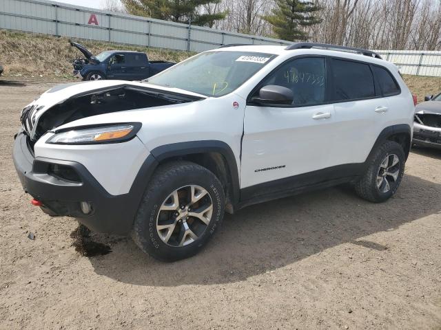 1C4PJMBB4HW537237 - 2017 JEEP CHEROKEE TRAILHAWK WHITE photo 1