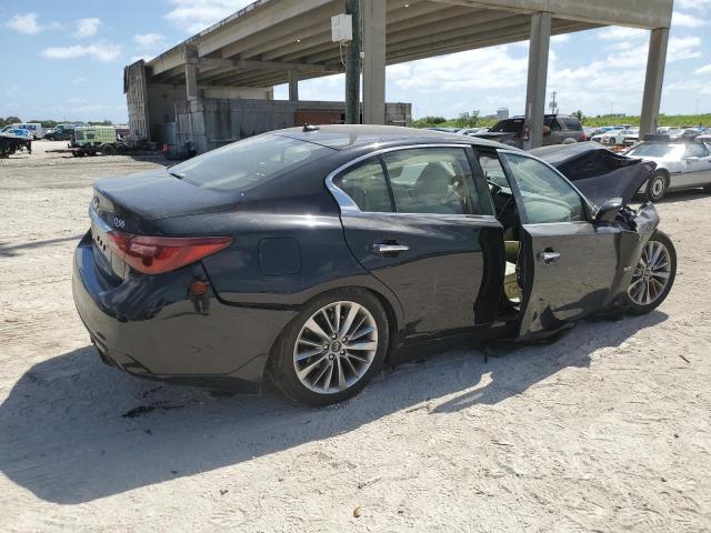 JN1EV7AP3JM354586 - 2018 INFINITI Q50 LUXE BLACK photo 3