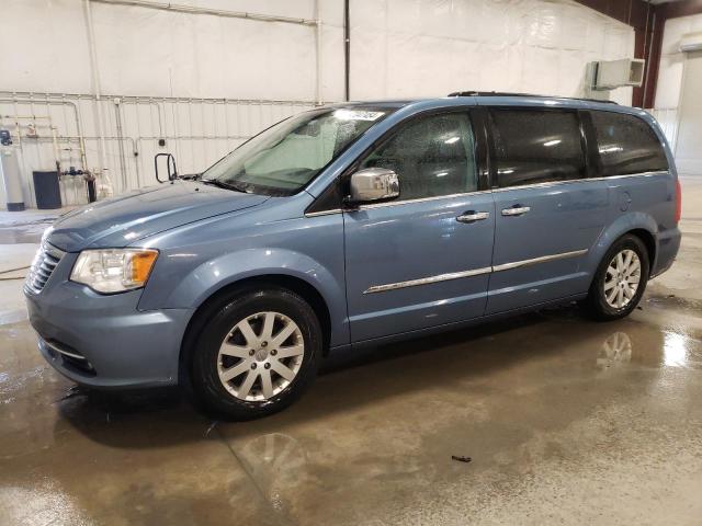 2C4RC1CG1CR134507 - 2012 CHRYSLER TOWN & COU TOURING L BLUE photo 1