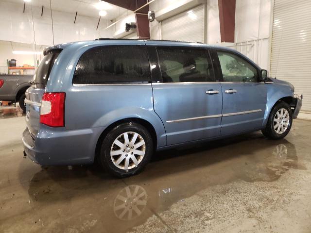 2C4RC1CG1CR134507 - 2012 CHRYSLER TOWN & COU TOURING L BLUE photo 3