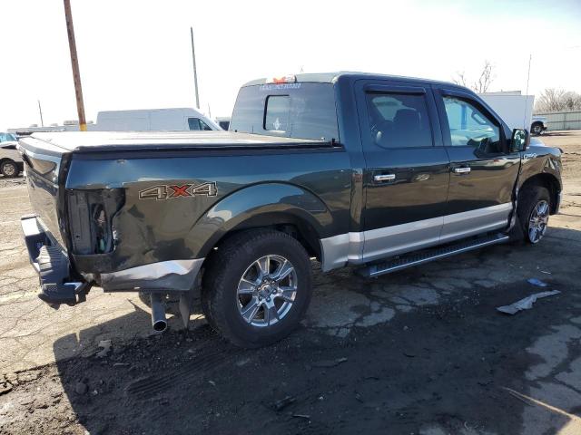 1FTEW1E8XFFC21314 - 2015 FORD F150 SUPERCREW GREEN photo 3