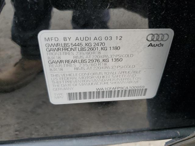 WA1CFAFP9CA100659 - 2012 AUDI Q5 PREMIUM BLACK photo 13