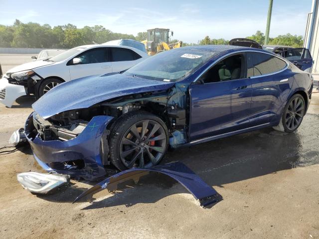 5YJSA1E44LF413259 - 2020 TESLA MODEL S 蓝色 照片 1