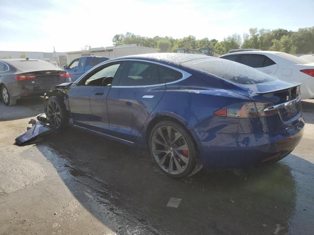 5YJSA1E44LF413259 - 2020 TESLA MODEL S BLUE photo 2