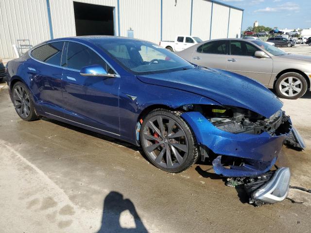 5YJSA1E44LF413259 - 2020 TESLA MODEL S BLUE photo 4