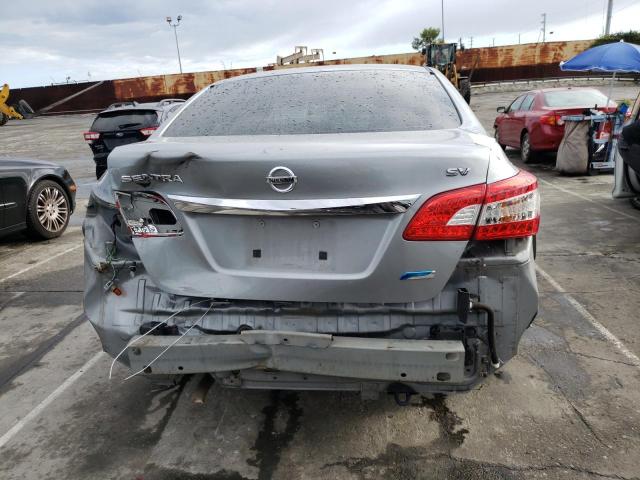 3N1AB7AP2EL665157 - 2014 NISSAN SENTRA S SILVER photo 6