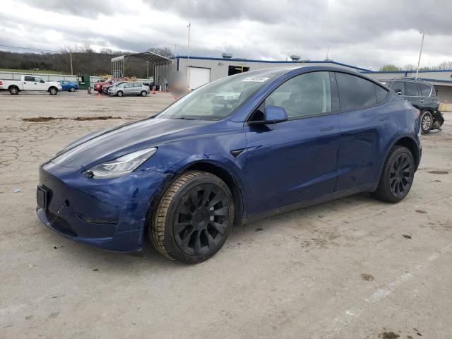 5YJYGDEE0MF231885 - 2021 TESLA MODEL Y BLUE photo 1