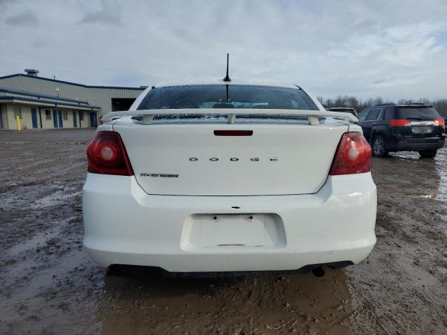 1C3CDZAB1EN189701 - 2014 DODGE AVENGER SE WHITE photo 6