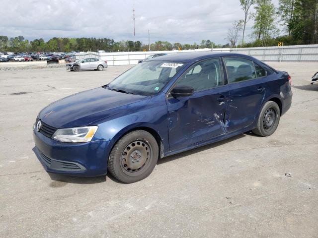 3VW2K7AJ6DM370713 - 2013 VOLKSWAGEN JETTA BASE Կապույտ լուսանկար 1