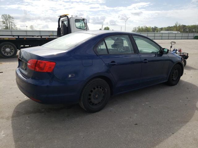 3VW2K7AJ6DM370713 - 2013 VOLKSWAGEN JETTA BASE Կապույտ լուսանկար 3