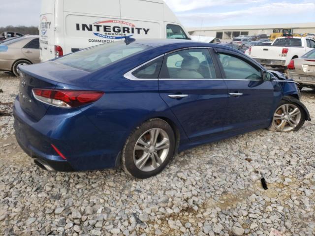 5NPE34AF8KH800087 - 2019 HYUNDAI SONATA LIMITED BLUE photo 3