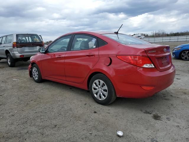 KMHCT4AE1FU880838 - 2015 HYUNDAI ACCENT GLS RED photo 2