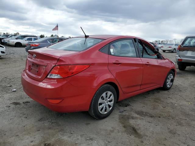 KMHCT4AE1FU880838 - 2015 HYUNDAI ACCENT GLS RED photo 3