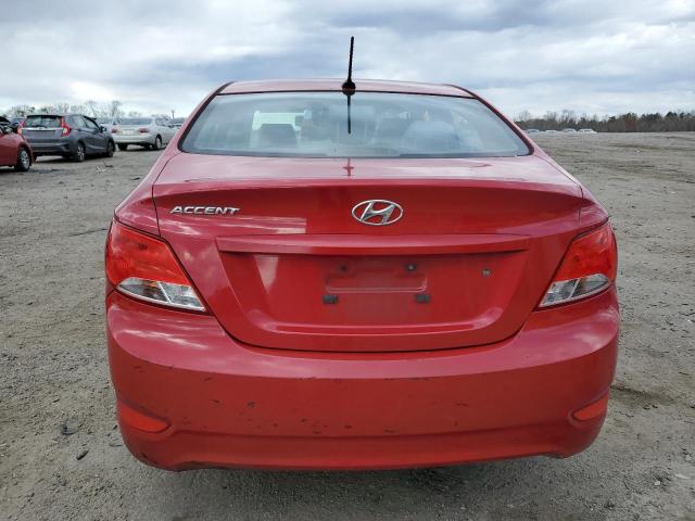 KMHCT4AE1FU880838 - 2015 HYUNDAI ACCENT GLS RED photo 6