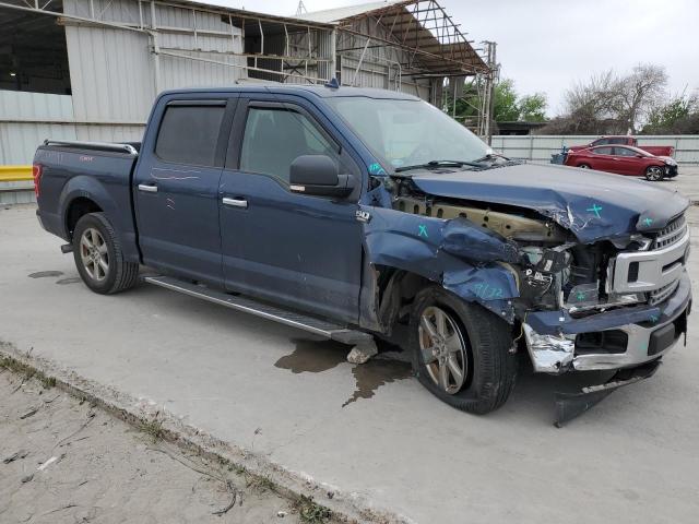 1FTEW1CP1JKD31694 - 2018 FORD F150 SUPERCREW BLUE photo 4