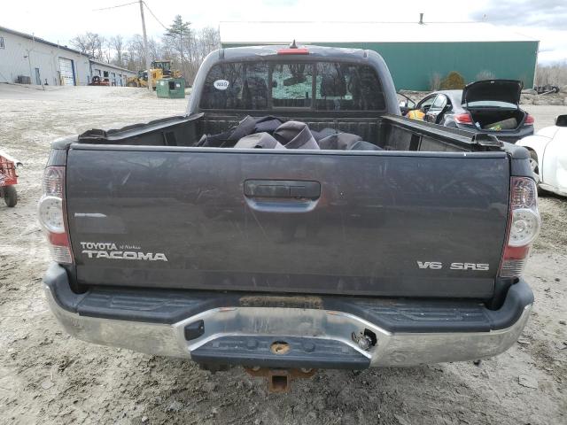 3TMMU4FN9CM042670 - 2012 TOYOTA TACOMA DOUBLE CAB LONG BED GRAY photo 6