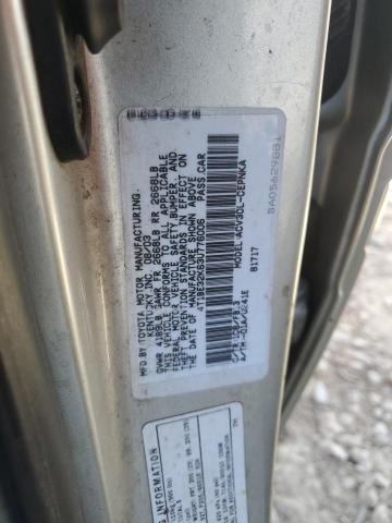 4T1BE32K63U776006 - 2003 TOYOTA CAMRY LE GRAY photo 12