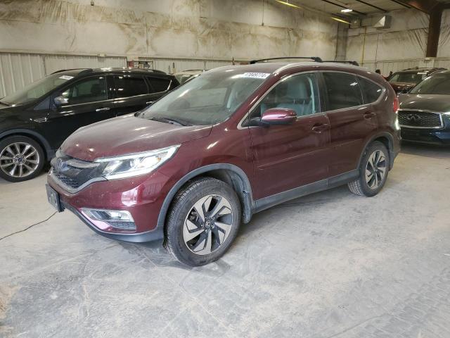 5J6RM4H9XFL095061 - 2015 HONDA CR-V TOURING BURGUNDY photo 1