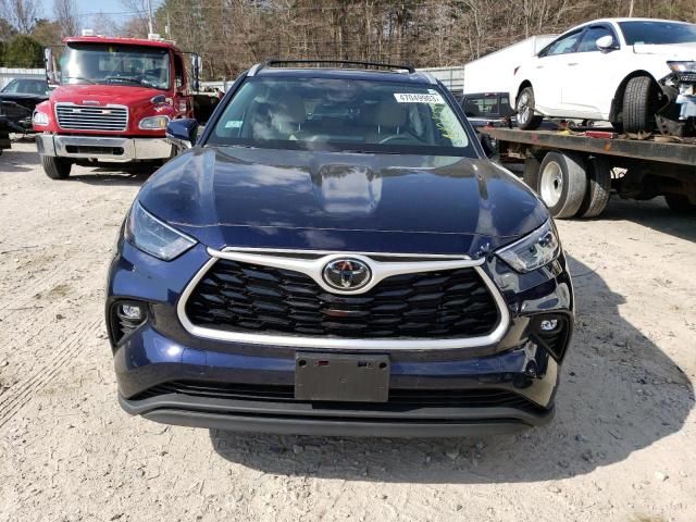 5TDHZRBH3NS198397 - 2022 TOYOTA HIGHLANDER XLE 蓝色 照片 5
