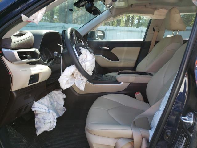 5TDHZRBH3NS198397 - 2022 TOYOTA HIGHLANDER XLE 蓝色 照片 7