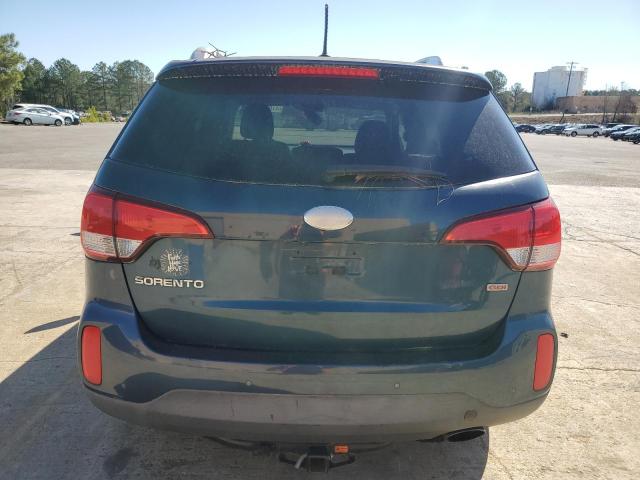 5XYKT4A61EG536967 - 2014 KIA SORENTO LX BLUE photo 6