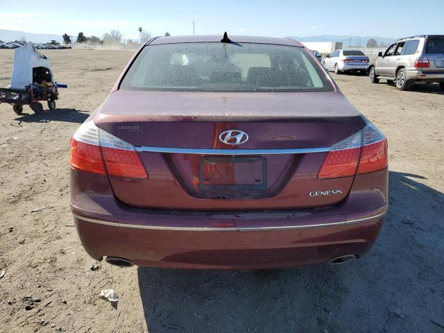 KMHGC4DE7AU101898 - 2010 HYUNDAI GENESIS 3.8L BURGUNDY photo 6