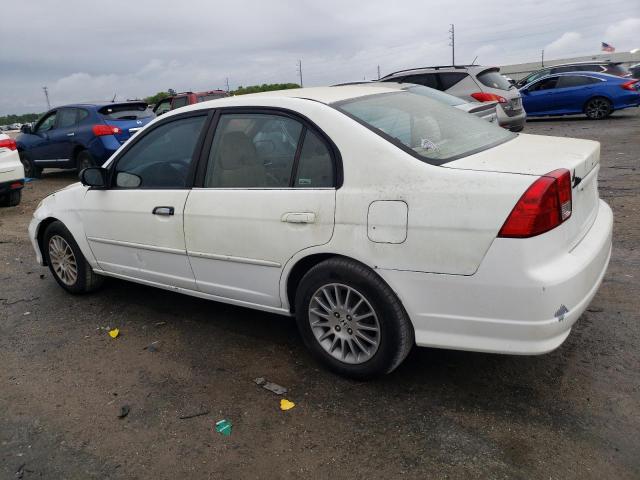 2HGES16584H629369 - 2004 HONDA CIVIC LX WHITE photo 2