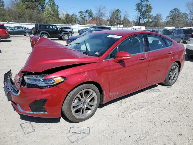 3FA6P0CD3LR122933 - 2020 FORD FUSION SEL RED photo 1