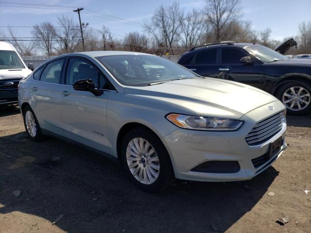 3FA6P0UU5ER139587 - 2014 FORD FUSION S HYBRID TURQUOISE photo 4