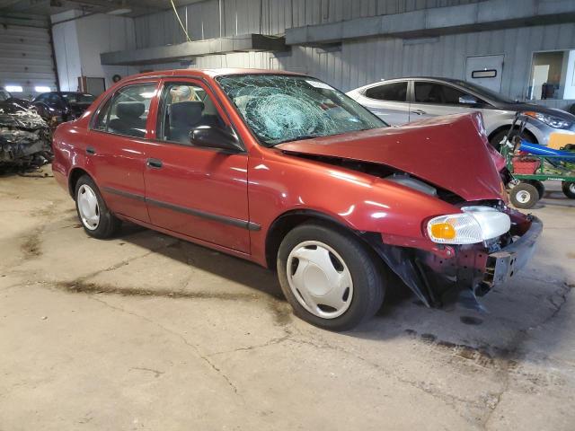 1Y1SK52861Z445323 - 2001 CHEVROLET GEO PRIZM BASE RED photo 4