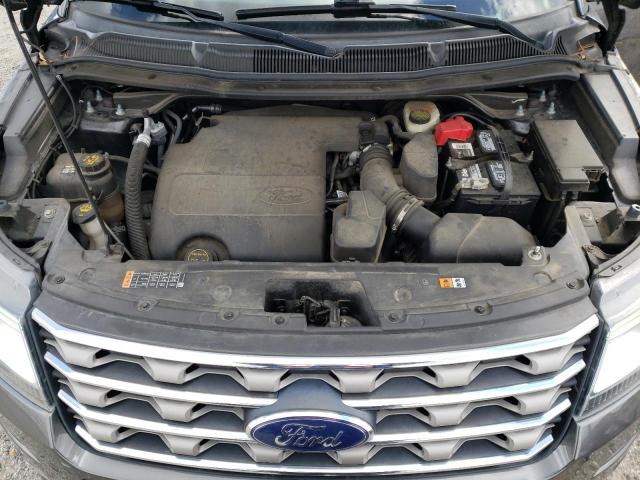 1FM5K8D83HGA30722 - 2017 FORD EXPLORER XLT GRAY photo 12