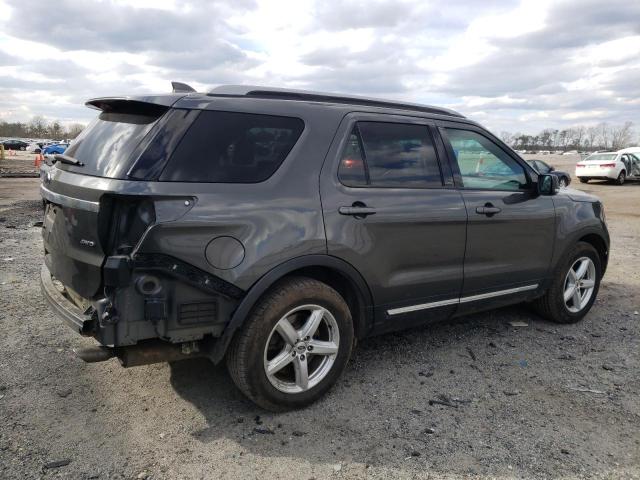 1FM5K8D83HGA30722 - 2017 FORD EXPLORER XLT GRAY photo 3