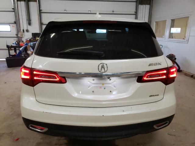 5FRYD4H48EB030926 - 2014 ACURA MDX TECHNOLOGY WHITE photo 6