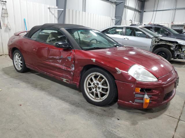 4A3AE85H32E062742 - 2002 MITSUBISHI ECLIPSE SPYDER GT RED photo 4