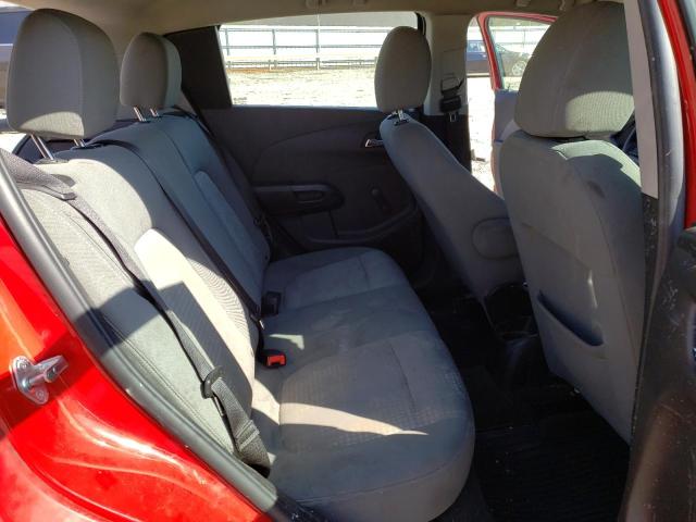 1G1JA6SG7D4194340 - 2013 CHEVROLET SONIC LS წითელი ფოტო 10