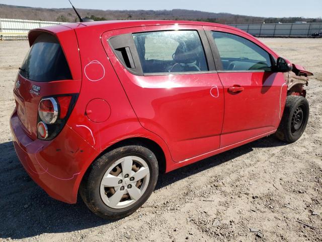 1G1JA6SG7D4194340 - 2013 CHEVROLET SONIC LS RED photo 3