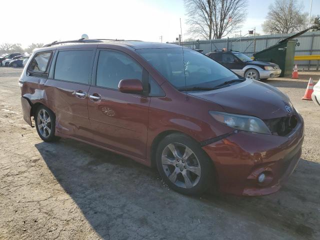 5TDXK3DC6DS320327 - 2013 TOYOTA SIENNA SPORT RED photo 4