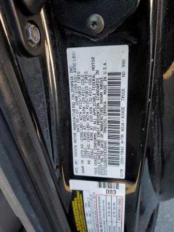5TETX22N37Z430645 - 2007 TOYOTA TACOMA ACCESS CAB Қара фото 12