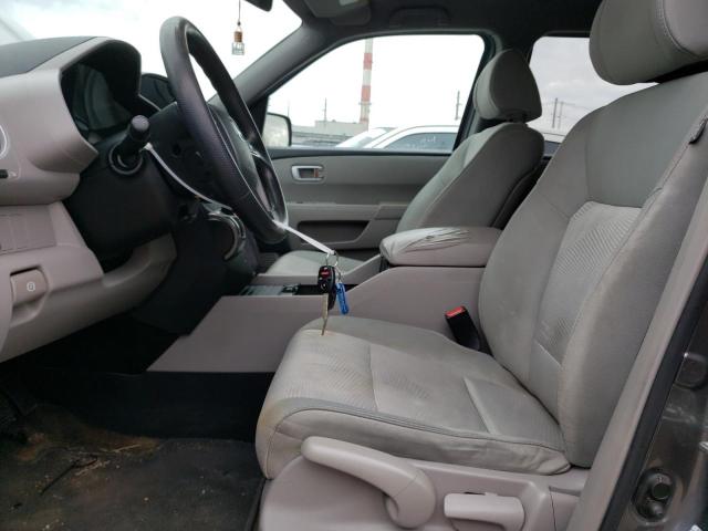 5FNYF3H2XDB035547 - 2013 HONDA PILOT LX GRAY photo 7