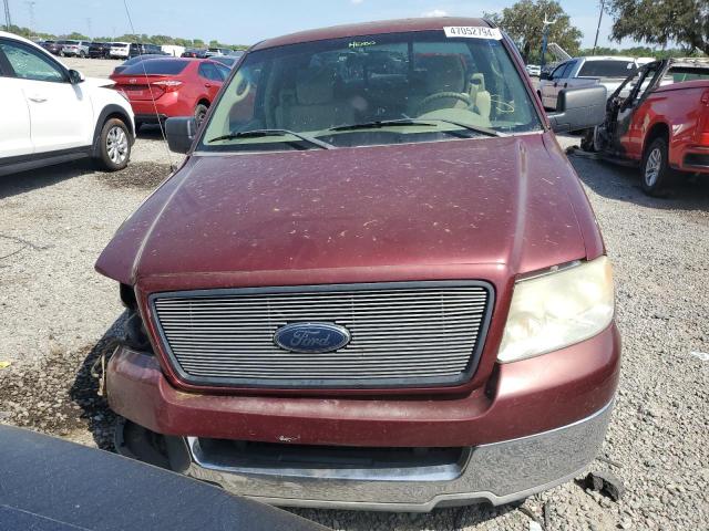 1FTPX12535NA01923 - 2005 FORD F150 MAROON photo 5