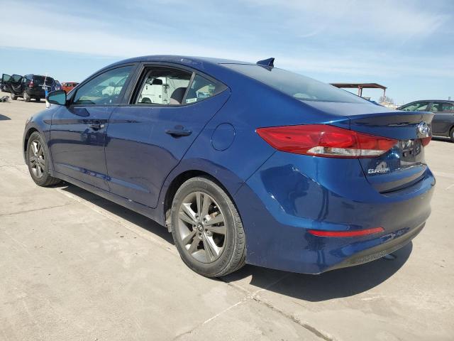 5NPD84LF8JH250995 - 2018 HYUNDAI ELANTRA SEL BLUE photo 2