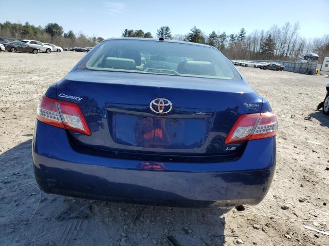 4T4BF3EK8AR023170 - 2010 TOYOTA CAMRY BASE BLUE photo 6