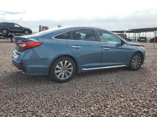 5NPE34AFXFH050469 - 2015 HYUNDAI SONATA SPORT BLUE photo 3