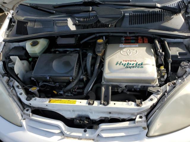 JT2BK12U010012300 - 2001 TOYOTA PRIUS WHITE photo 11