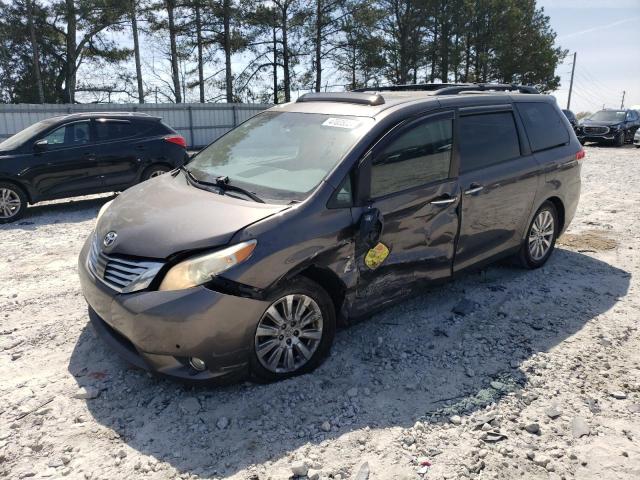 5TDYK3DCXCS236868 - 2012 TOYOTA SIENNA XLE BROWN photo 1